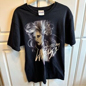 Hanes Black Lady Gaga Graphic Tee